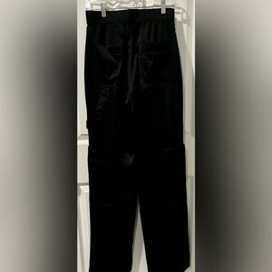 Zara Women's Satin Cargo Wide Leg Pants Silky Party Dressy Casual Pocketed pants